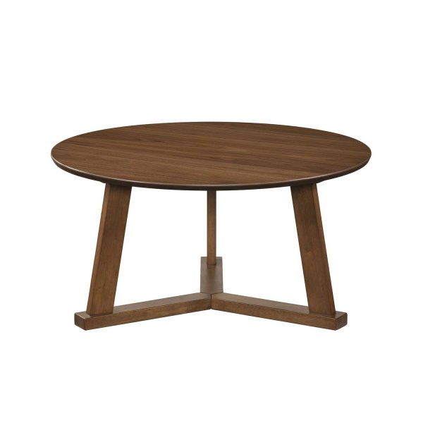 Table basse ronde NARA Ø90 cm, design nordique moderne, idéale pour salon et salle à manger, bois naturel